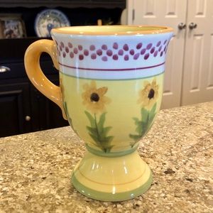 Pfaltzgraff Sunflower Pedestal Mugs (Set of 6)